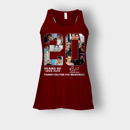 20-Years-Of-Cameron-Boyce-1999-2019-Thank-You-For-The-Memories-Bella-Womens-Flowy-Tank-Maroon