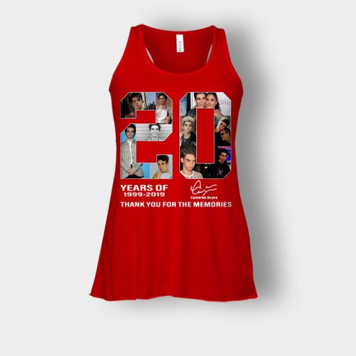 20-Years-Of-Cameron-Boyce-1999-2019-Thank-You-For-The-Memories-Bella-Womens-Flowy-Tank-Red