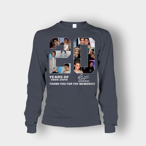 20-Years-Of-Cameron-Boyce-1999-2019-Thank-You-For-The-Memories-Unisex-Long-Sleeve-Dark-Heather
