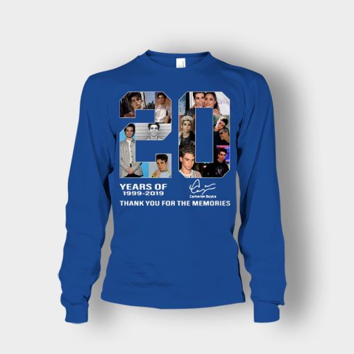20-Years-Of-Cameron-Boyce-1999-2019-Thank-You-For-The-Memories-Unisex-Long-Sleeve-Royal