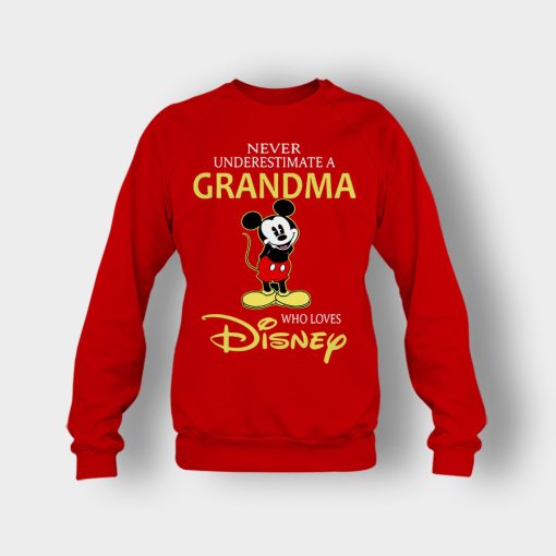 A-Grandma-Who-Loves-Disney-Mickey-Inspired-Crewneck-Sweatshirt-Red