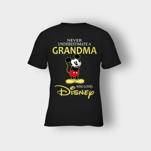 A-Grandma-Who-Loves-Disney-Mickey-Inspired-Kids-T-Shirt-Black