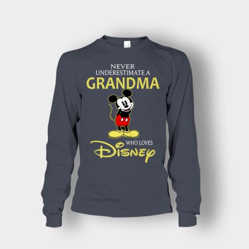 A-Grandma-Who-Loves-Disney-Mickey-Inspired-Unisex-Long-Sleeve-Dark-Heather