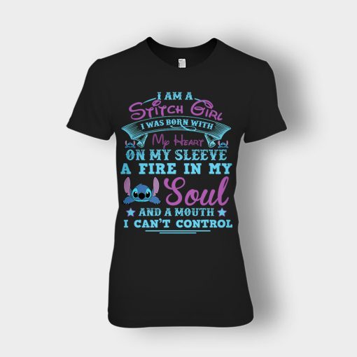 A-Mouth-I-Cant-Control-Disney-Lilo-And-Stitch-Ladies-T-Shirt-Black