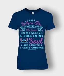 A-Mouth-I-Cant-Control-Disney-Lilo-And-Stitch-Ladies-T-Shirt-Navy