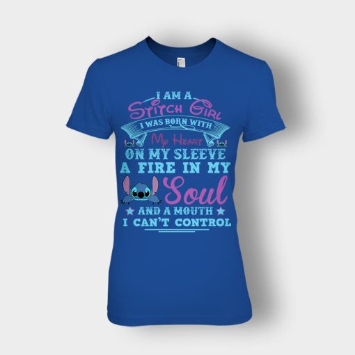 A-Mouth-I-Cant-Control-Disney-Lilo-And-Stitch-Ladies-T-Shirt-Royal