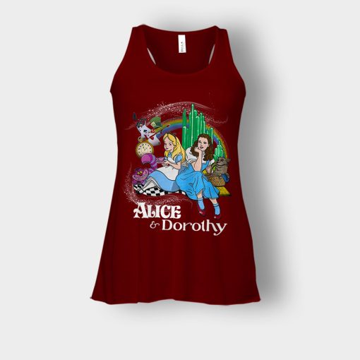 Alice-Or-Dorothy-Disney-Bella-Womens-Flowy-Tank-Maroon