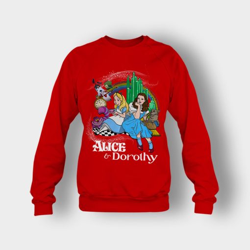 Alice-Or-Dorothy-Disney-Crewneck-Sweatshirt-Red