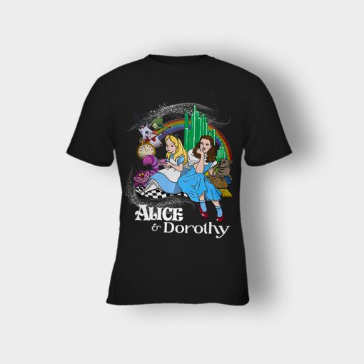 Alice-Or-Dorothy-Disney-Kids-T-Shirt-Black