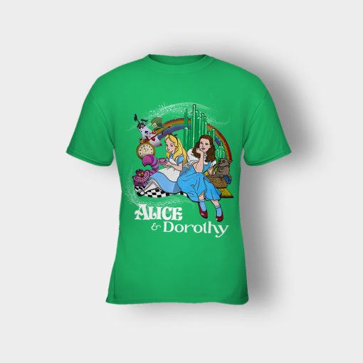 Alice-Or-Dorothy-Disney-Kids-T-Shirt-Irish-Green