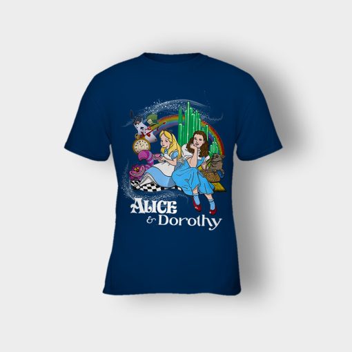 Alice-Or-Dorothy-Disney-Kids-T-Shirt-Navy