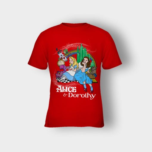 Alice-Or-Dorothy-Disney-Kids-T-Shirt-Red