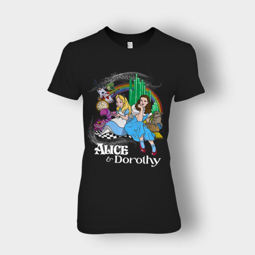 Alice-Or-Dorothy-Disney-Ladies-T-Shirt-Black