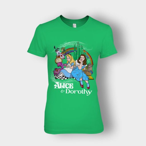 Alice-Or-Dorothy-Disney-Ladies-T-Shirt-Irish-Green