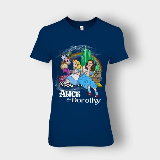 Alice-Or-Dorothy-Disney-Ladies-T-Shirt-Navy