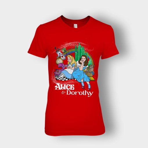 Alice-Or-Dorothy-Disney-Ladies-T-Shirt-Red