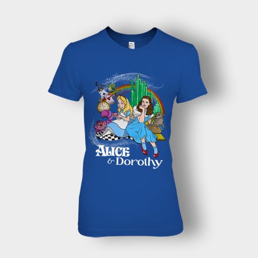 Alice-Or-Dorothy-Disney-Ladies-T-Shirt-Royal