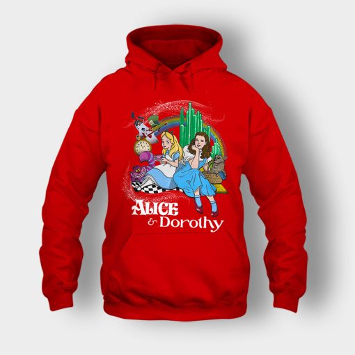Alice-Or-Dorothy-Disney-Unisex-Hoodie-Red