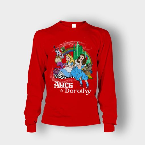 Alice-Or-Dorothy-Disney-Unisex-Long-Sleeve-Red