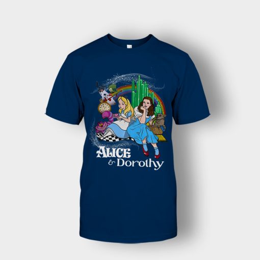 Alice-Or-Dorothy-Disney-Unisex-T-Shirt-Navy