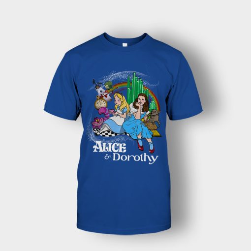 Alice-Or-Dorothy-Disney-Unisex-T-Shirt-Royal