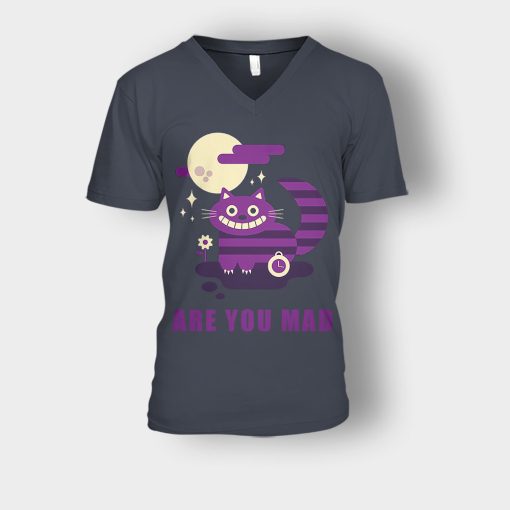 Alice-in-Wonderland-Are-You-Mad-Unisex-V-Neck-T-Shirt-Dark-Heather