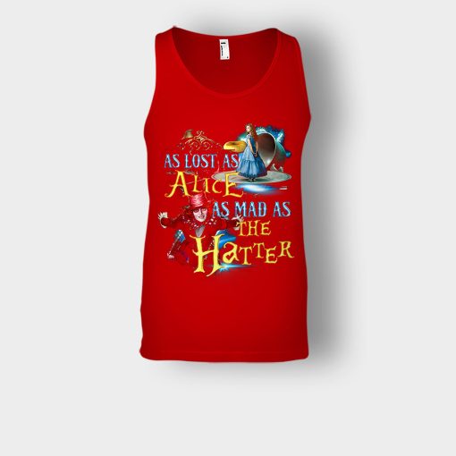 Alice-in-Wonderland-As-Lost-As-Alice-As-Mad-As-Hatter-Unisex-Tank-Top-Red