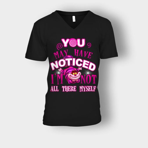 Alice-in-Wonderland-Cheshire-Cat-You-May-Have-Noticed-Unisex-V-Neck-T-Shirt-Black
