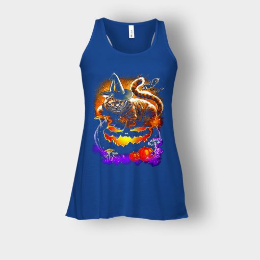 Alice-in-Wonderland-Cheshire-Halloween-Bella-Womens-Flowy-Tank-Royal