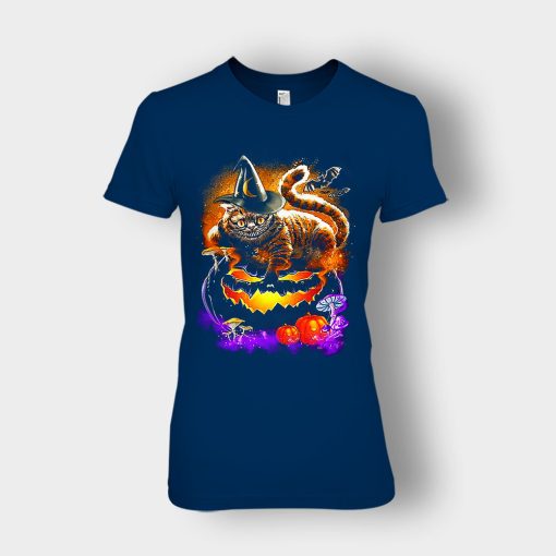 Alice-in-Wonderland-Cheshire-Halloween-Ladies-T-Shirt-Navy