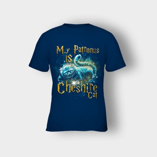 Alice-in-Wonderland-Cheshire-Is-My-Patronus-Kids-T-Shirt-Navy