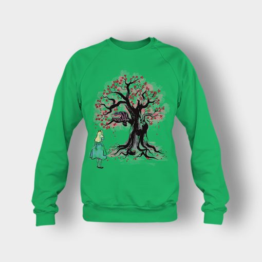 Alice-in-Wonderland-Cheshire-Sumi-Tree-Crewneck-Sweatshirt-Irish-Green