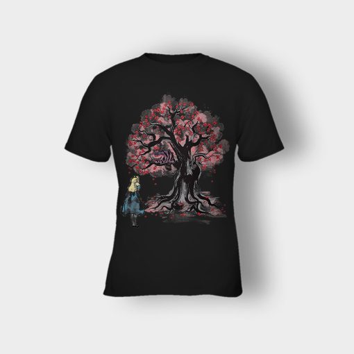 Alice-in-Wonderland-Cheshire-Sumi-Tree-Kids-T-Shirt-Black