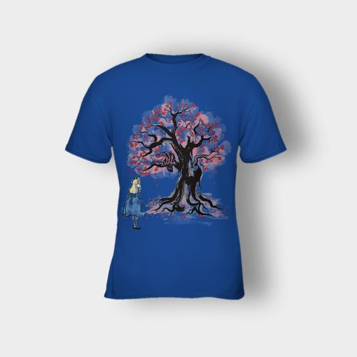 Alice-in-Wonderland-Cheshire-Sumi-Tree-Kids-T-Shirt-Royal