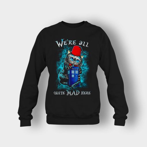 Alice-in-Wonderland-Cheshires-Doctor-Who-Crewneck-Sweatshirt-Black