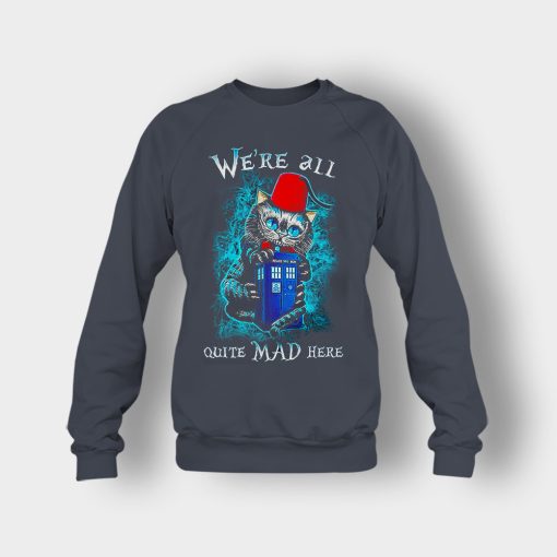 Alice-in-Wonderland-Cheshires-Doctor-Who-Crewneck-Sweatshirt-Dark-Heather