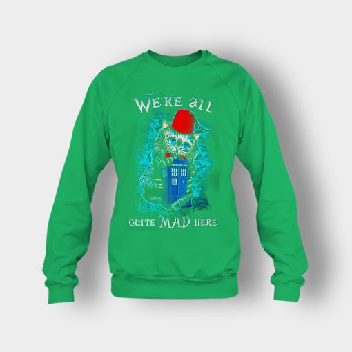 Alice-in-Wonderland-Cheshires-Doctor-Who-Crewneck-Sweatshirt-Irish-Green