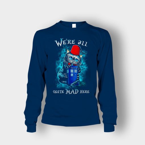 Alice-in-Wonderland-Cheshires-Doctor-Who-Unisex-Long-Sleeve-Navy