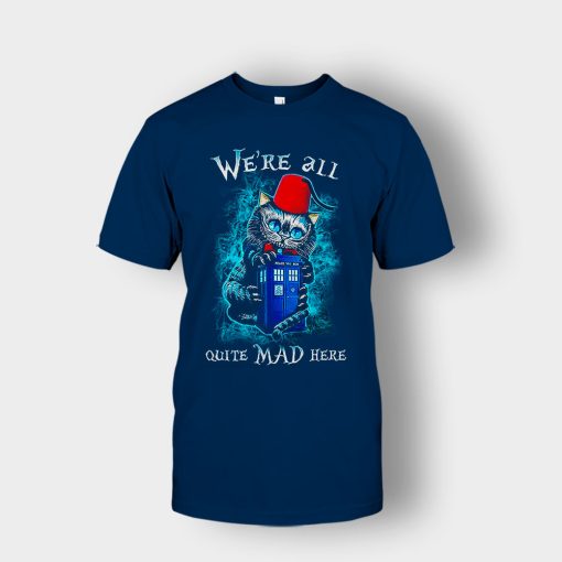 Alice-in-Wonderland-Cheshires-Doctor-Who-Unisex-T-Shirt-Navy
