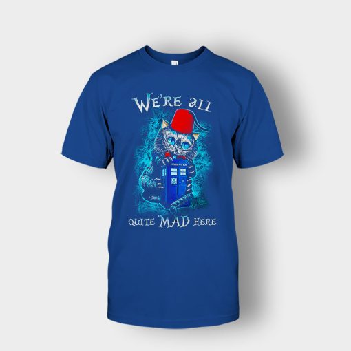 Alice-in-Wonderland-Cheshires-Doctor-Who-Unisex-T-Shirt-Royal