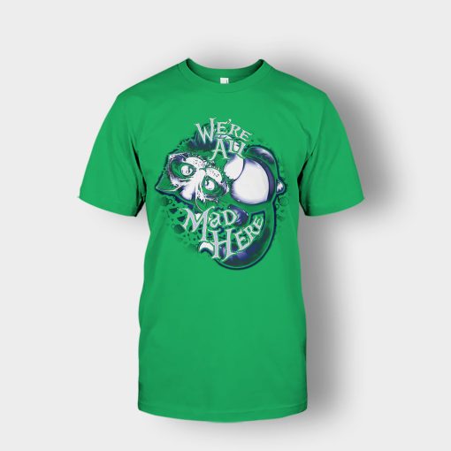 Alice-in-Wonderland-Crazy-Cat-Unisex-T-Shirt-Irish-Green
