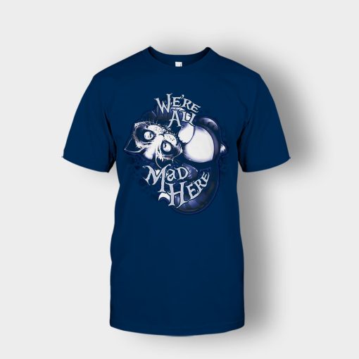 Alice-in-Wonderland-Crazy-Cat-Unisex-T-Shirt-Navy