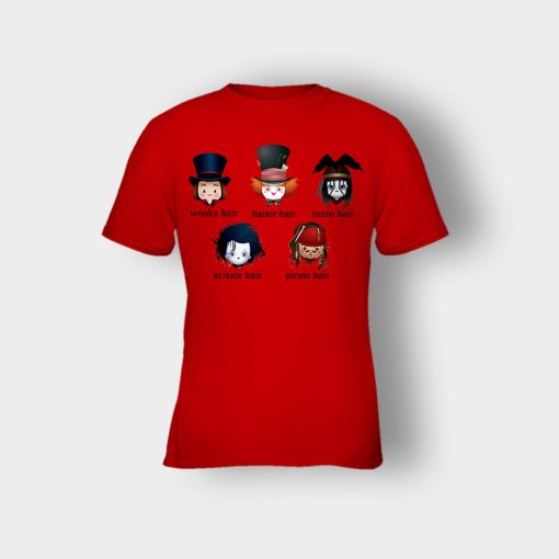 Alice-in-Wonderland-Johnny-Depp-Characters-Kids-T-Shirt-Red