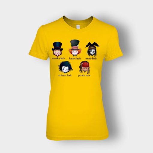 Alice-in-Wonderland-Johnny-Depp-Characters-Ladies-T-Shirt-Gold