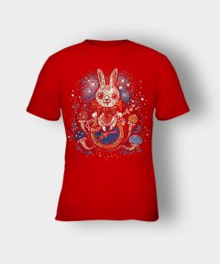 Alice-in-Wonderland-Link-Kids-T-Shirt-Red