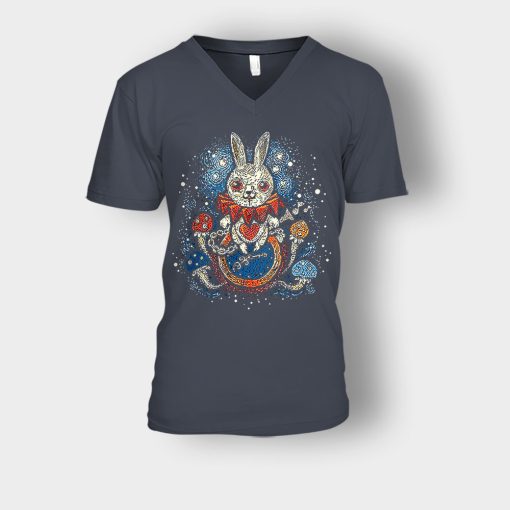 Alice-in-Wonderland-Link-Unisex-V-Neck-T-Shirt-Dark-Heather