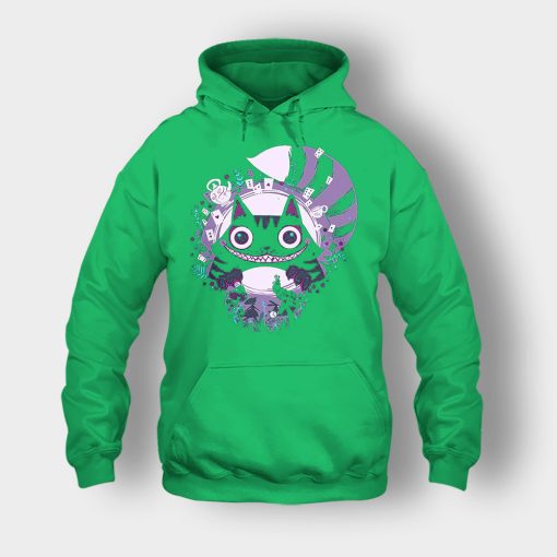 Alice-in-Wonderland-Nightmares-Cheshire-Unisex-Hoodie-Irish-Green