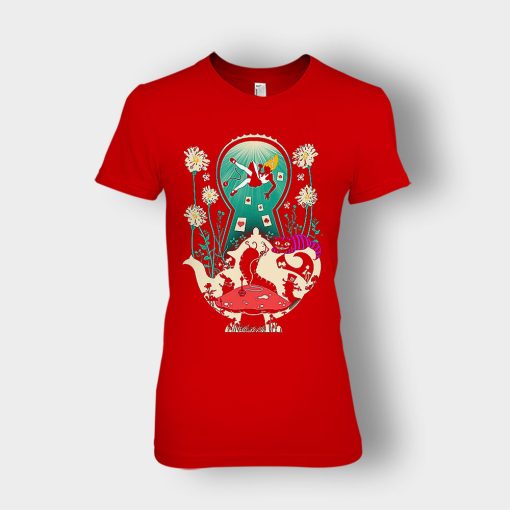 Alice-in-Wonderland-Tea-Party-Crash-Ladies-T-Shirt-Red