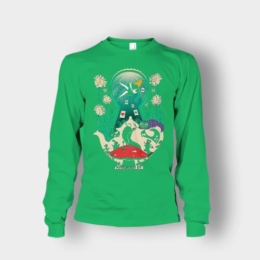 Alice-in-Wonderland-Tea-Party-Crash-Unisex-Long-Sleeve-Irish-Green