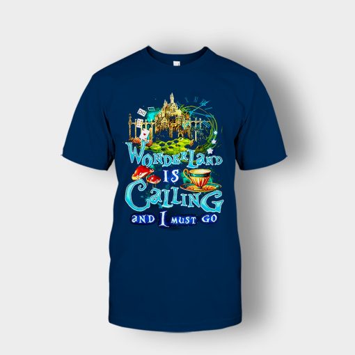 Alice-in-Wonderland-Tea-Party-Unisex-T-Shirt-Navy